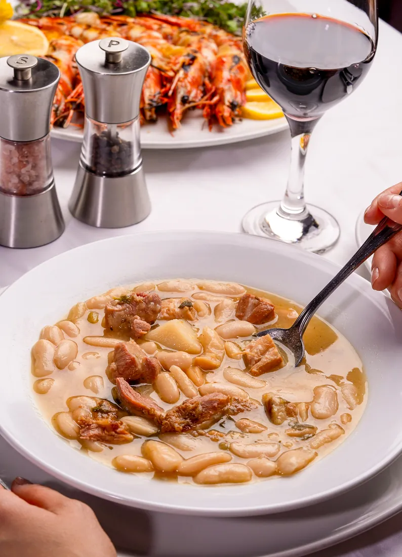 Caldo gallego, Galician white bean and greens soup at Los Gallegos Miami