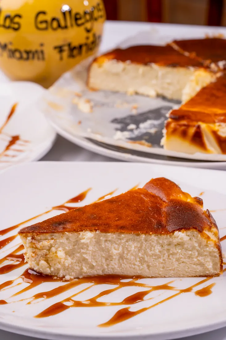 Homemade flan at Los Gallegos Miami