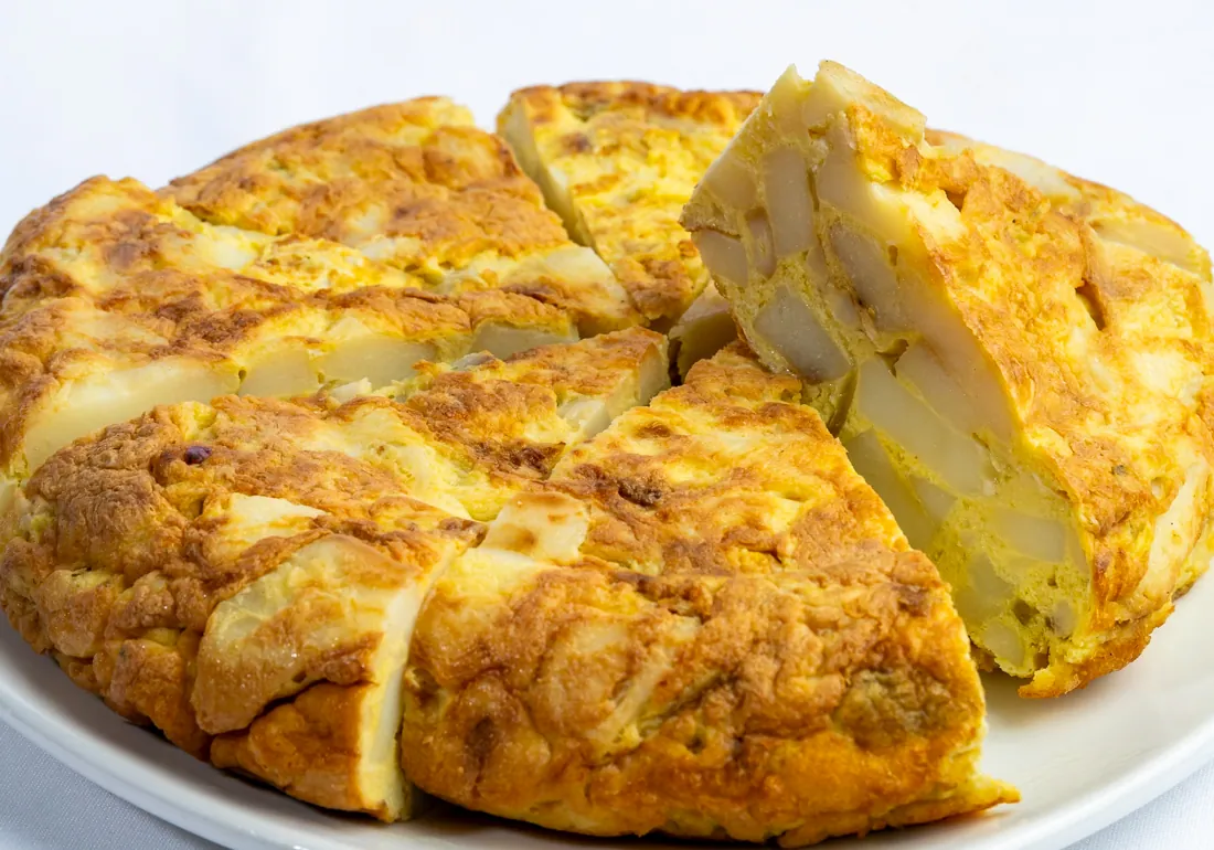 Tortilla Española, Spanish potato omelette at Los Gallegos Miami